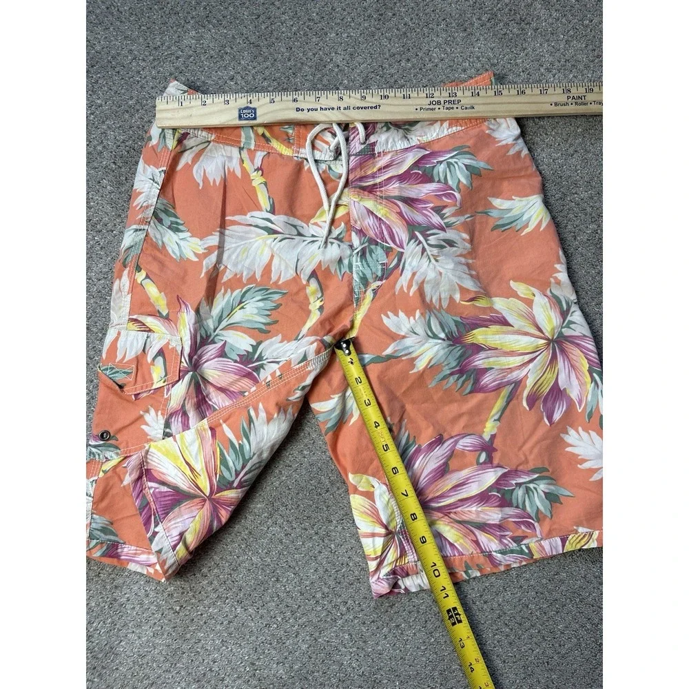 Polo Ralph Lauren Men's 30 Vintage Swim Trunks Board Shorts Hawaiian Tropical‎